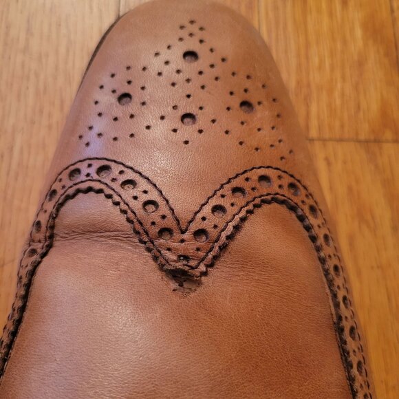Cole Haan Air‎ 12M Tan Brown Leather Dress Shoes Wingtips GIRALDO main image 6